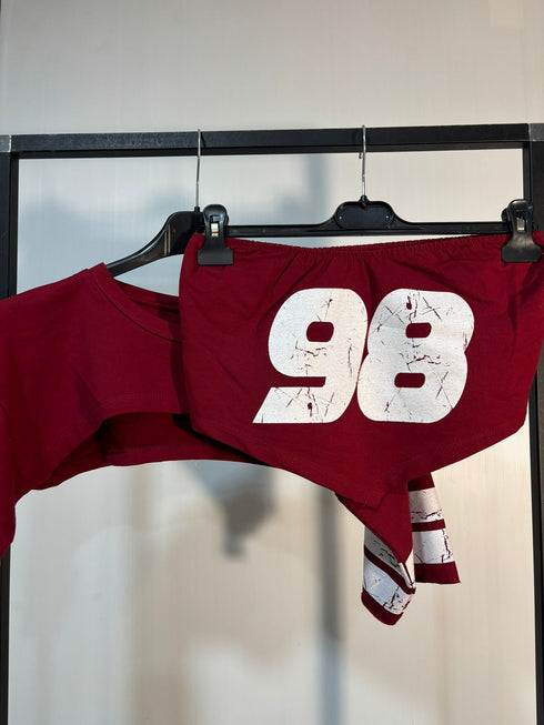 TOP CON MAGLIA '98'