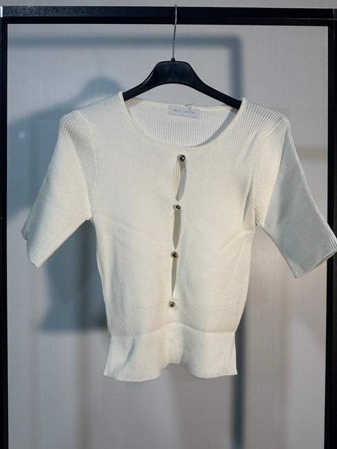 MAGLIA CON PERLINE 3292