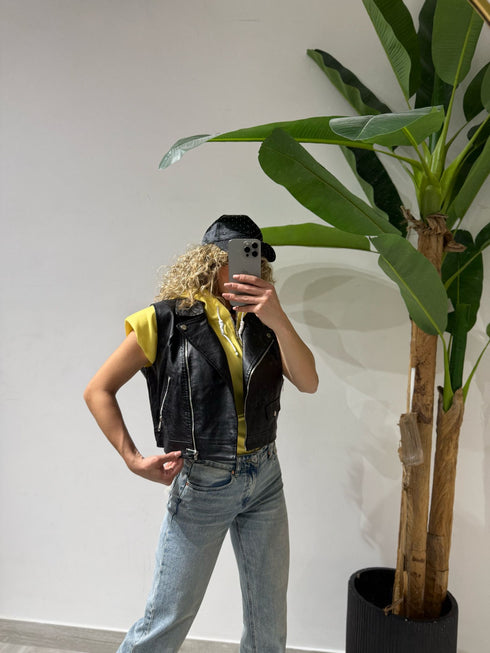 GILET IN ECOPELLE G97