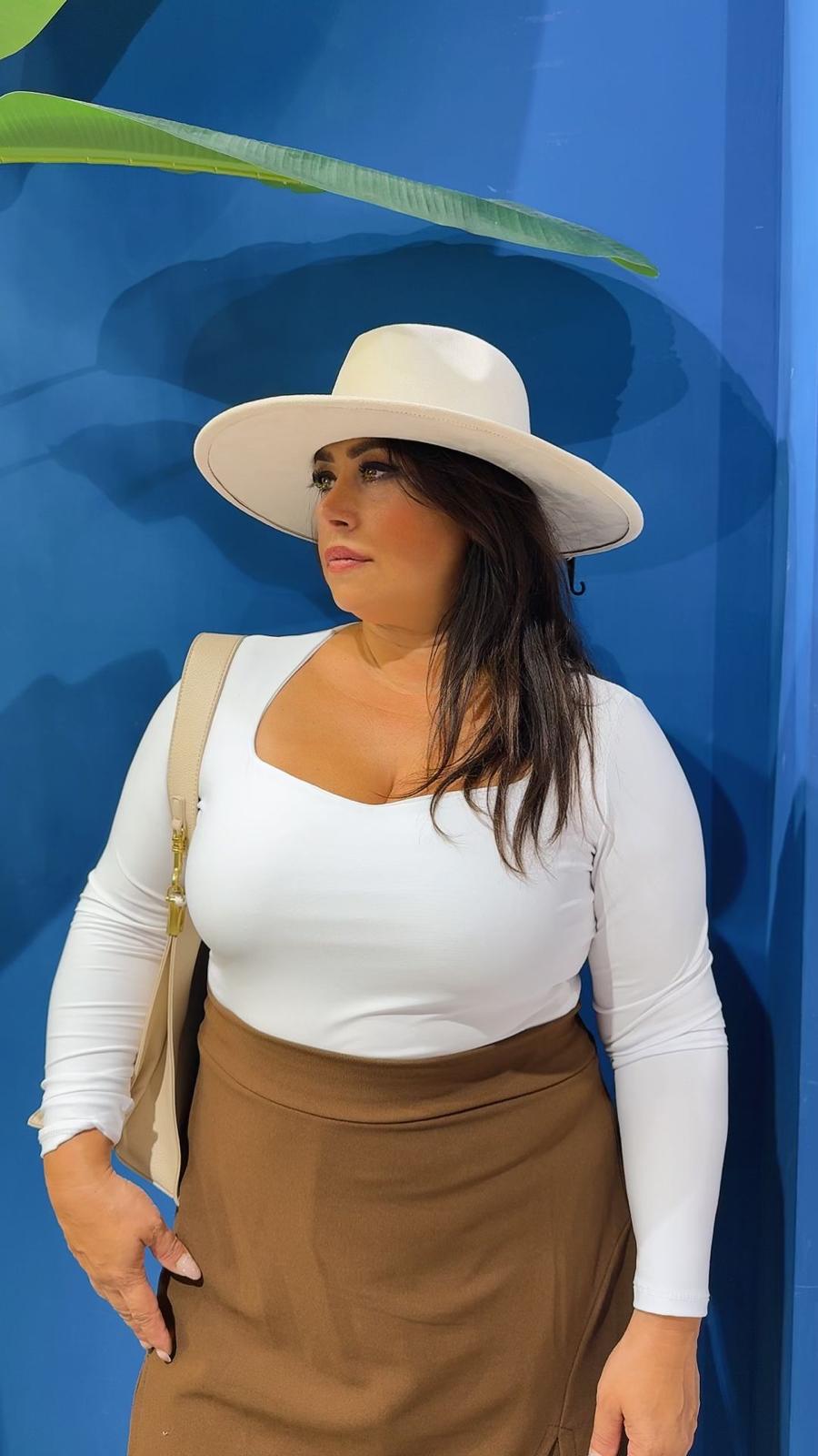 BODY MANICA LUNGA CURVY