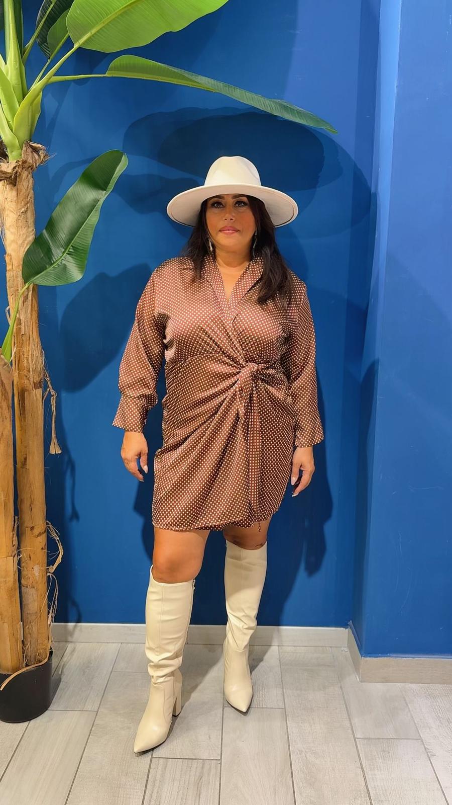 ABITINO CAMICIA A POIS CURVY