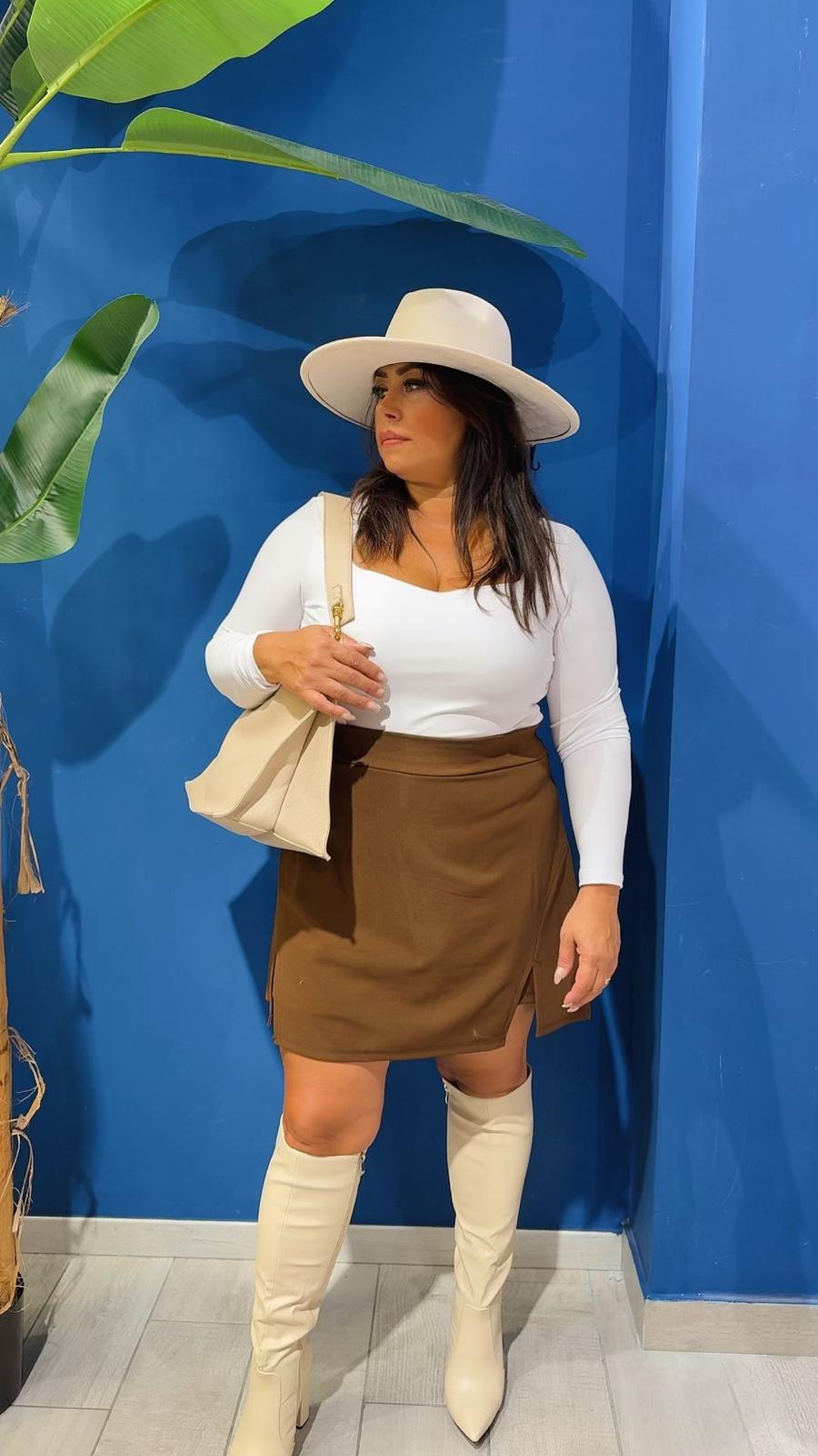 BODY MANICA LUNGA CURVY