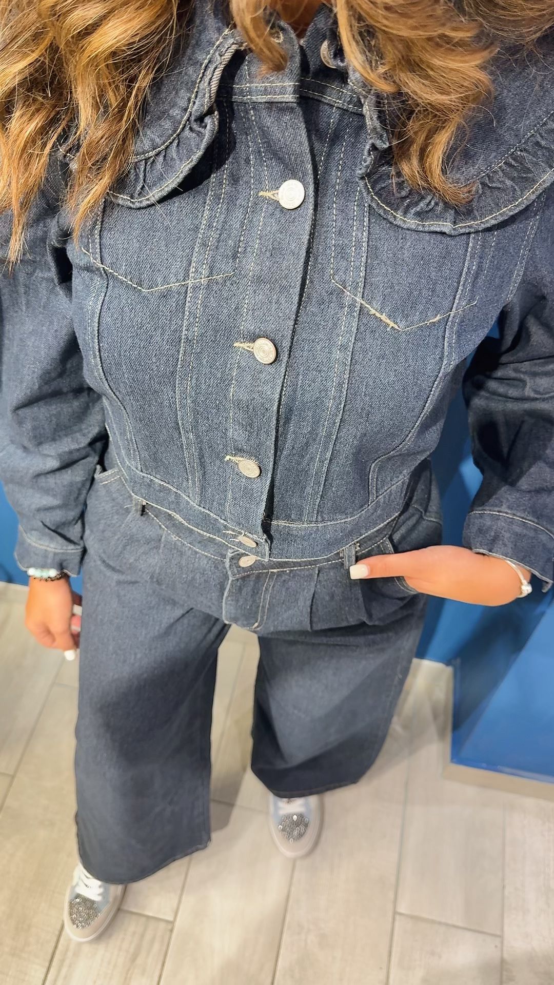 COORDINATO IN DENIM BABY