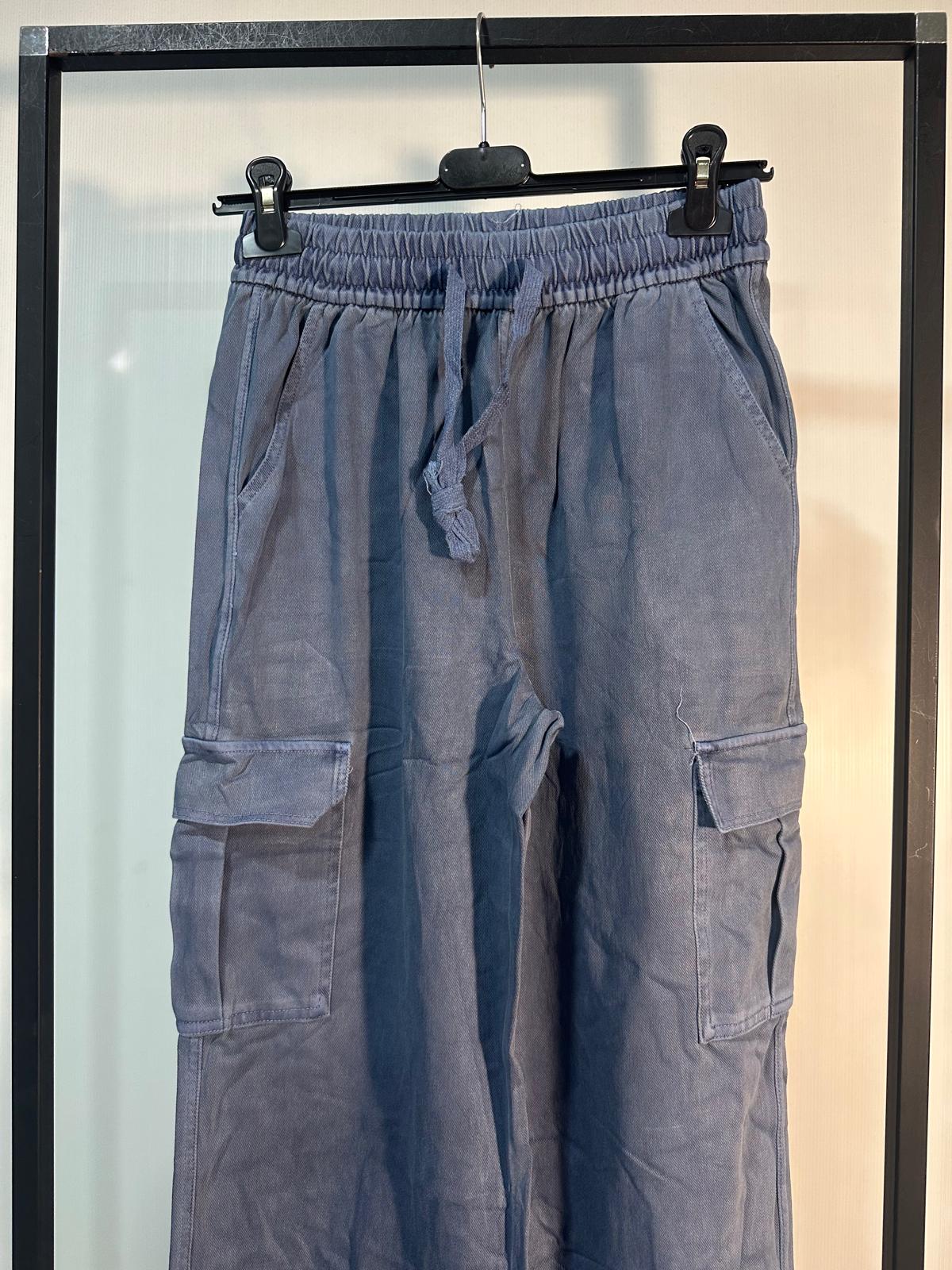 PANTALONE CARGO CON MOLLA 9968