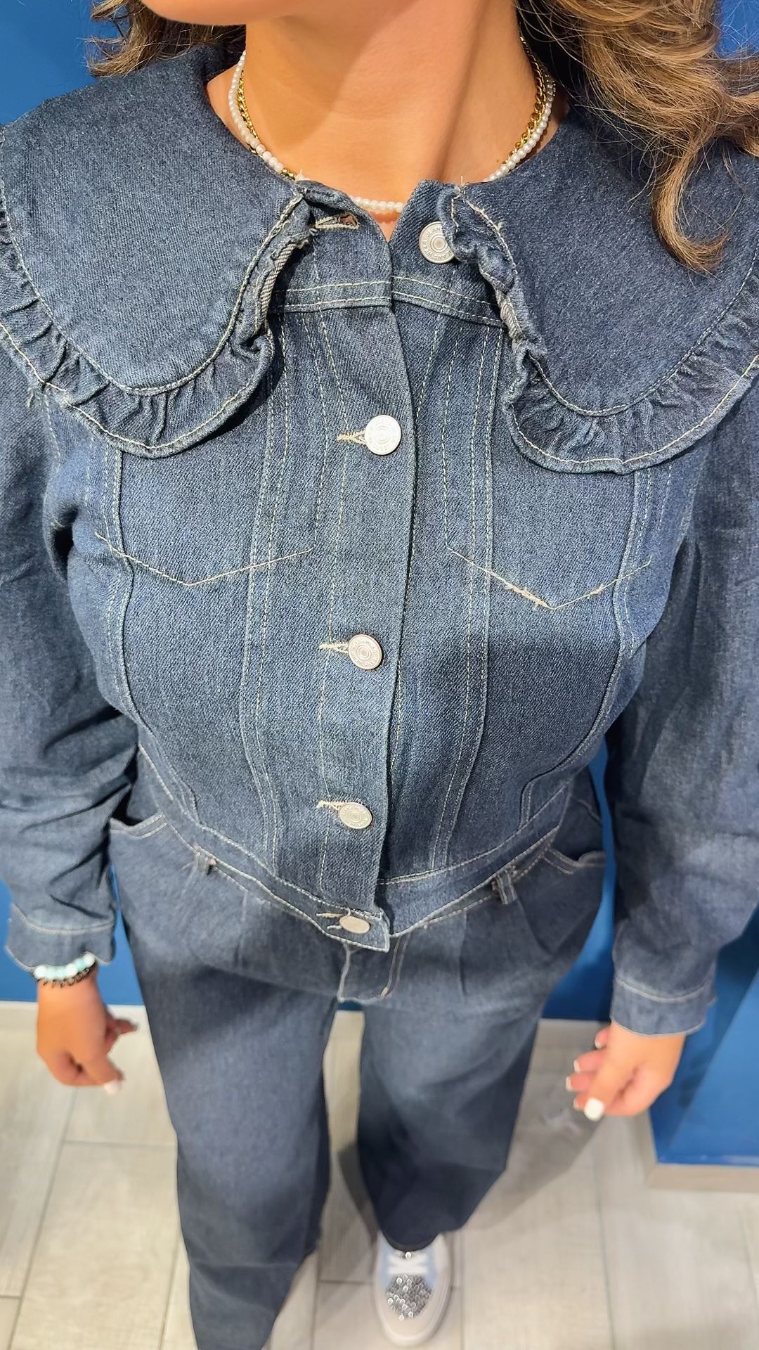 COORDINATO IN DENIM BABY