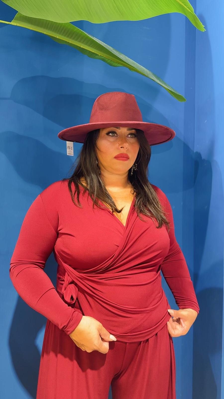 COORDINATO CON DRAPPEGGIO LATERALE SLIM E CURVY