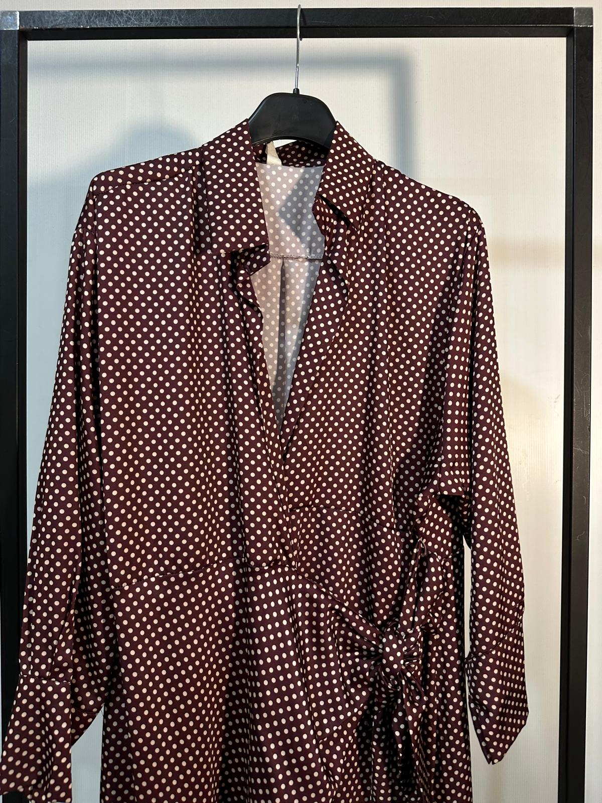 ABITINO CAMICIA A POIS CURVY