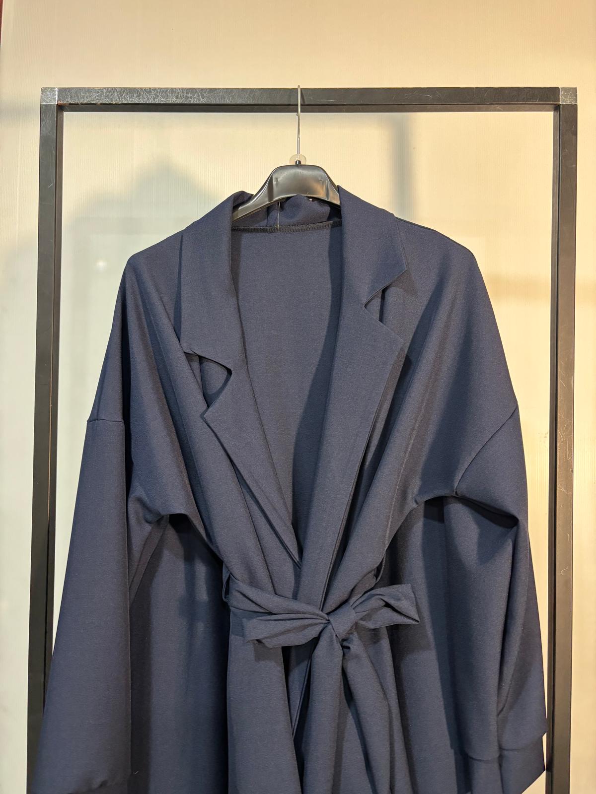 COORDINATO GIACCA CON FIOCCO E PANTALONE PALAZZO