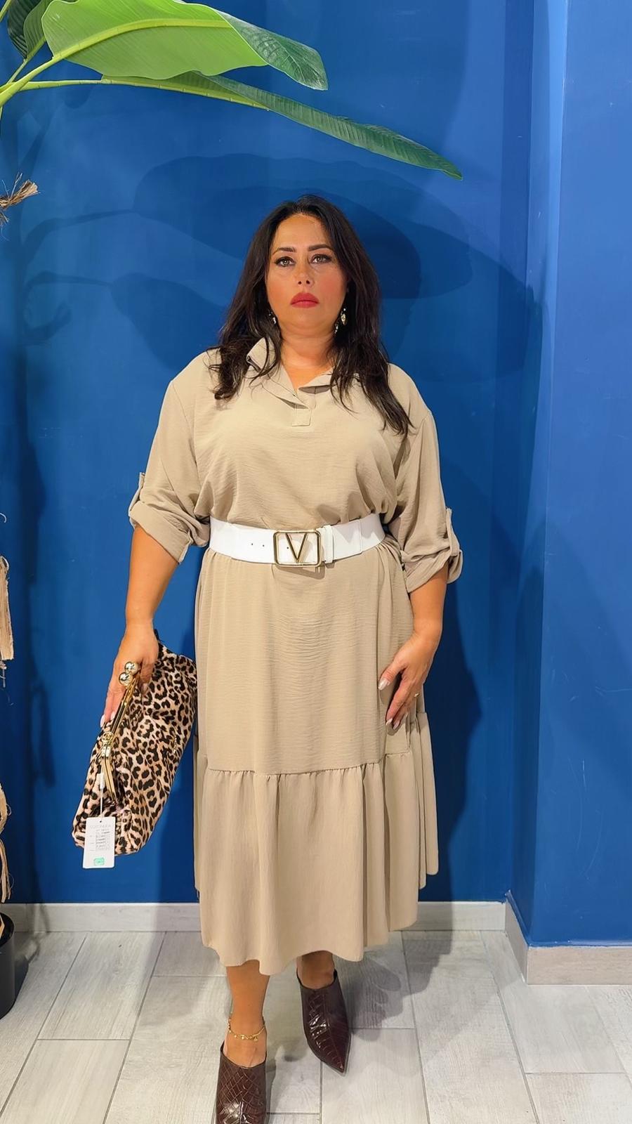 ABITO A CAMICIA COMFY CURVY