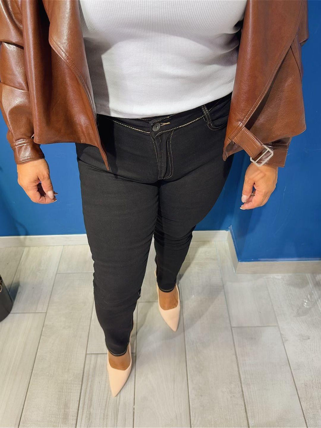 JEANS CURVY BLACK RR-1604