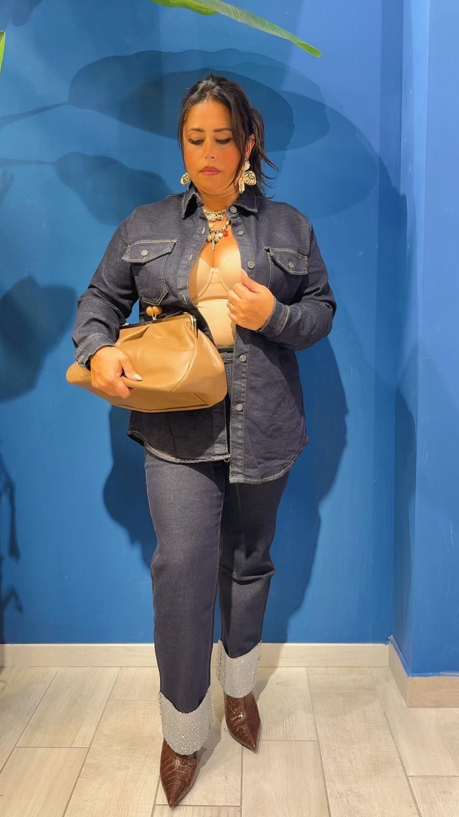 CAMICIA IN DENIM CURVY 6856