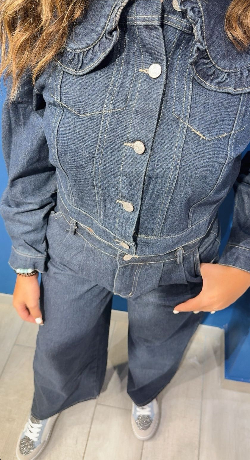 COORDINATO IN DENIM BABY