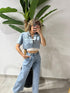 COORDINATO DENIM MEZZA MANICA
