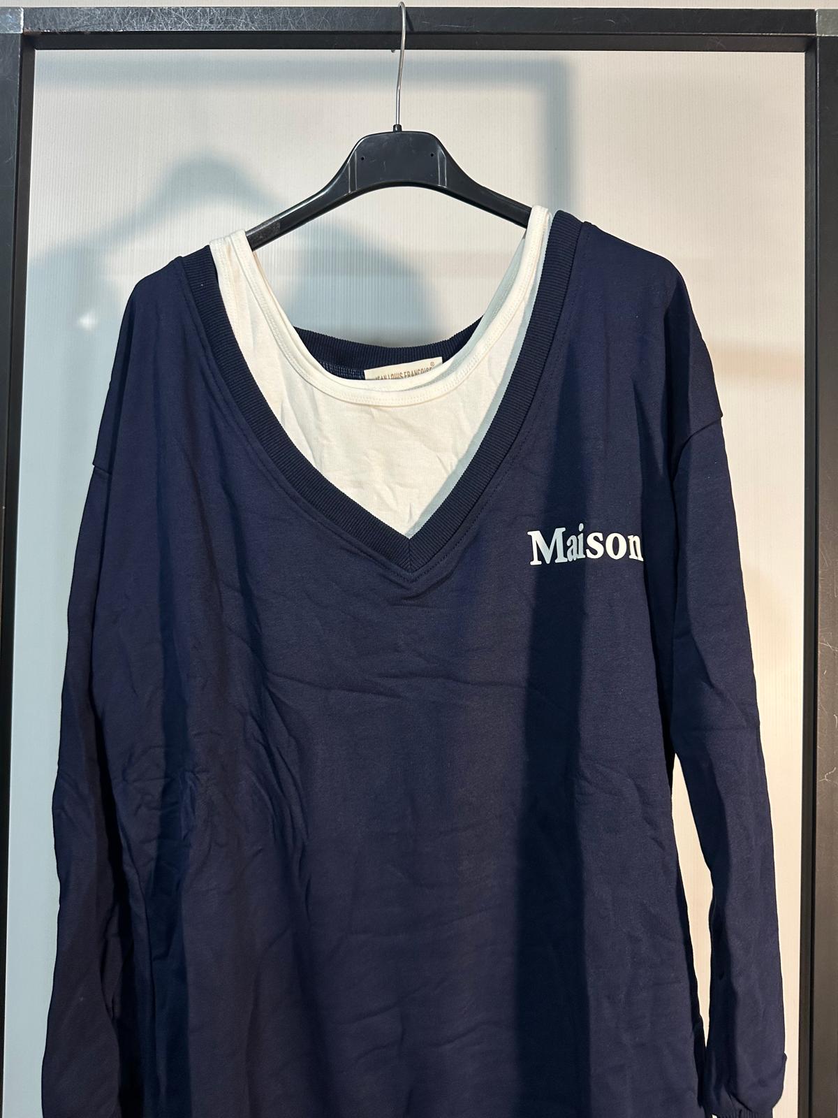 FELPA CON CANOTTA MAISON