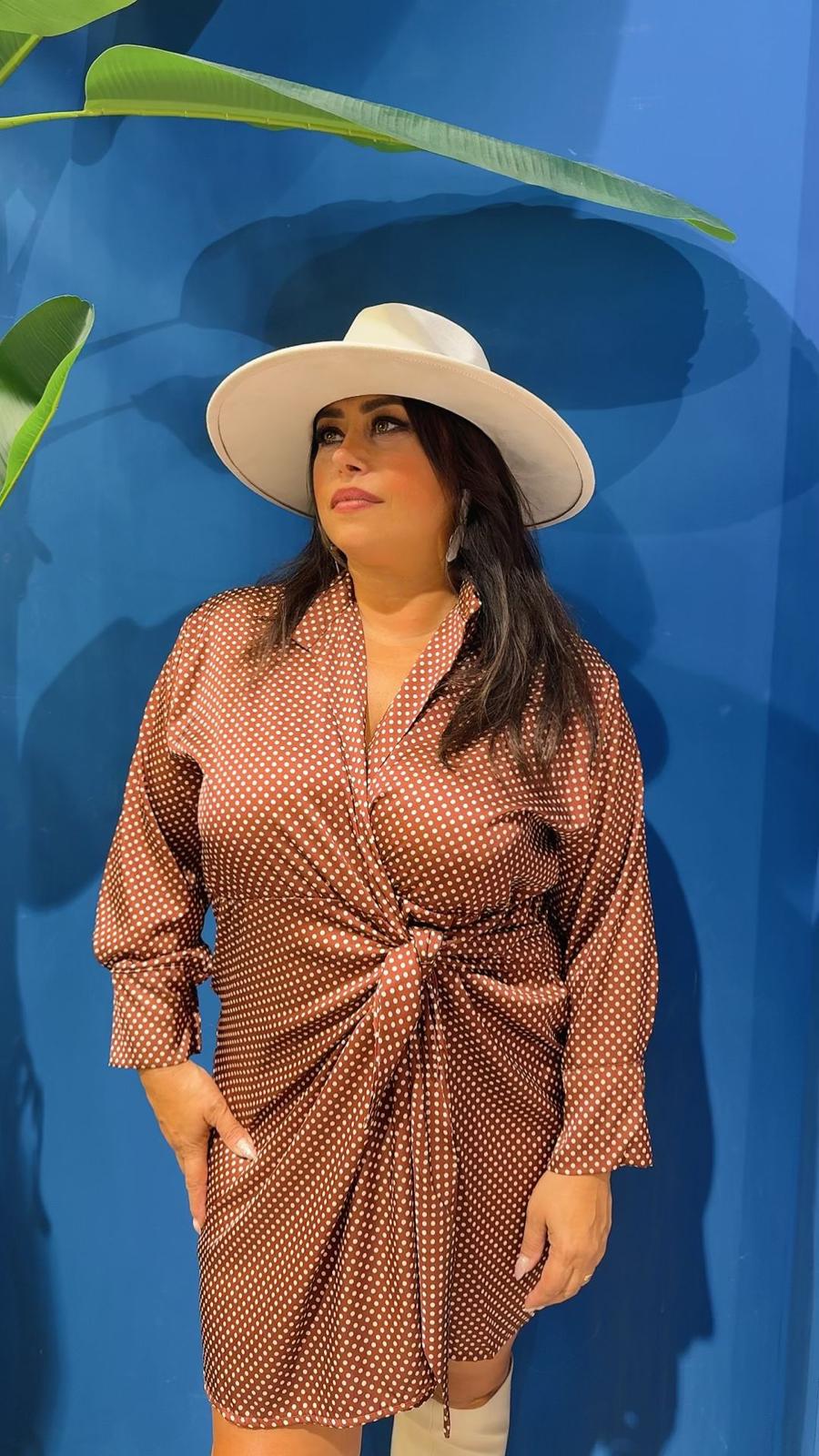 ABITINO CAMICIA A POIS CURVY