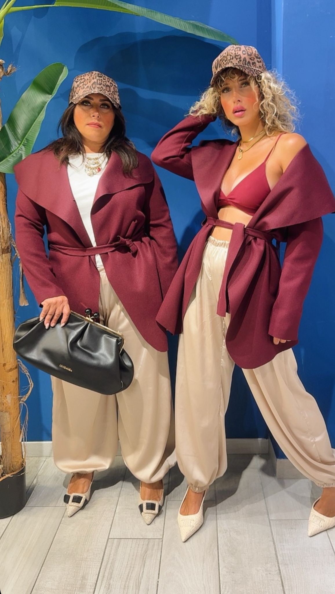 PANTALONE SIMIL RASO CON ELASTICO ALLA CAVIGLIA  CURVY E SLIM