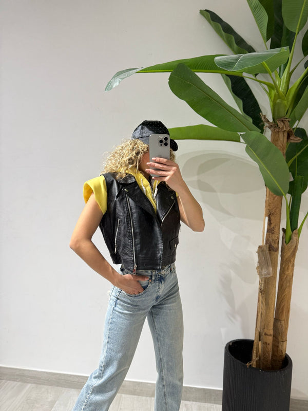 GILET IN ECOPELLE G97