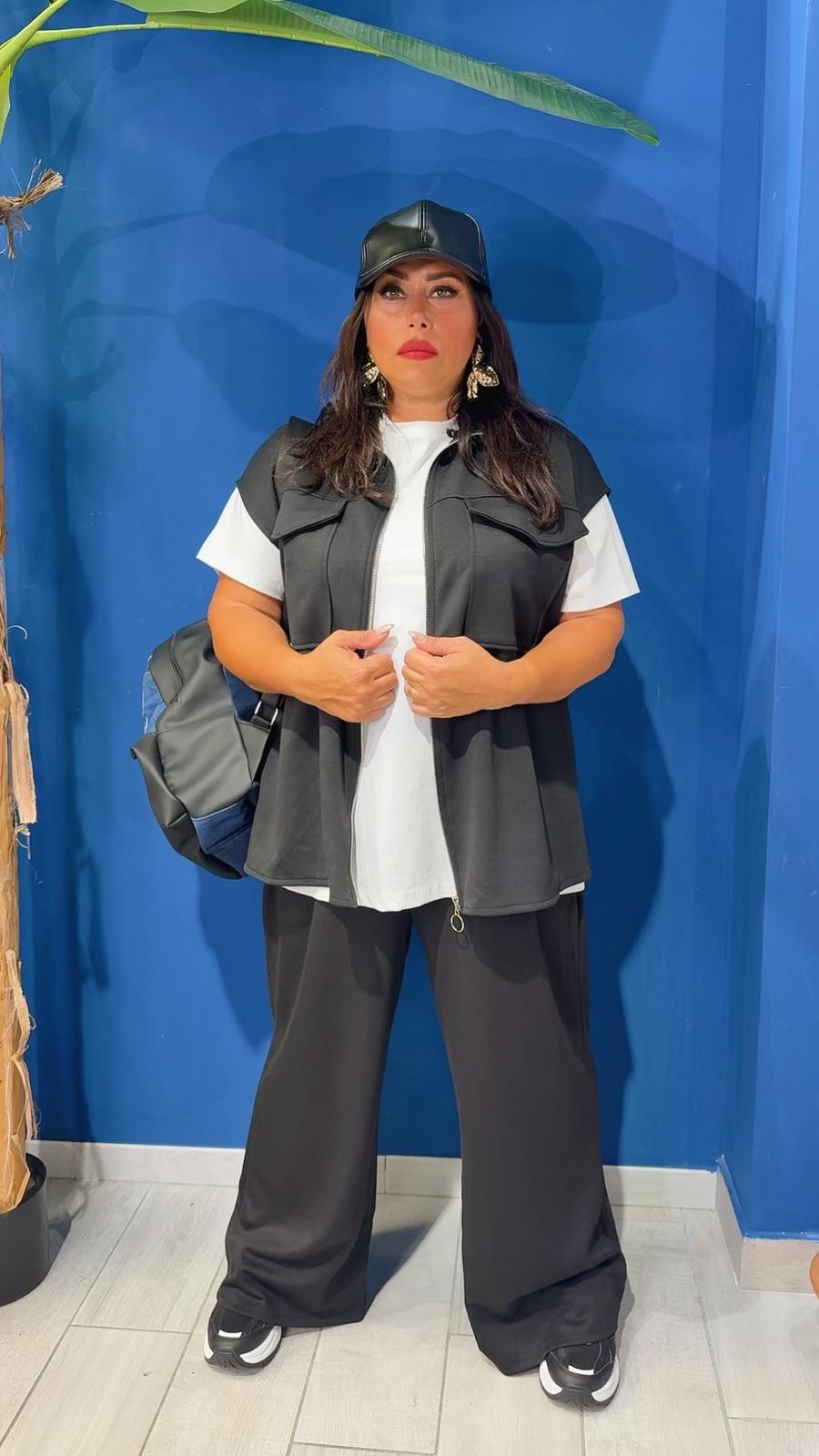 MAGLIA BASIC BIANCA CURVY